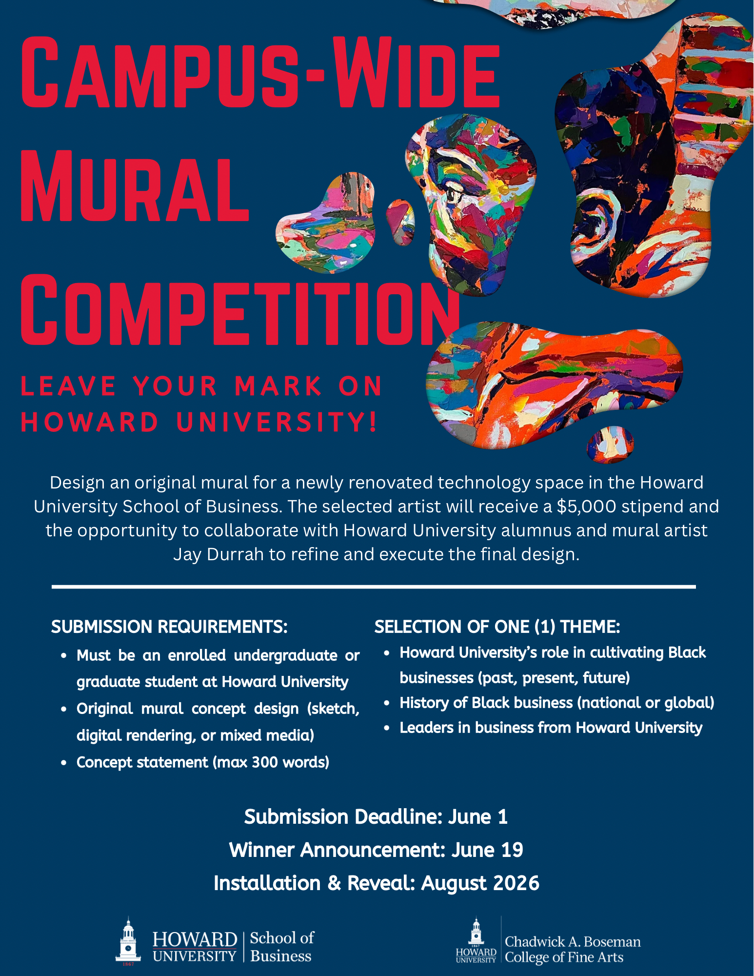 Mural competition flyer