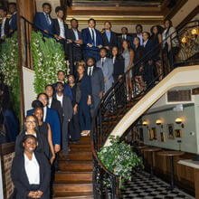 STudents on staircase